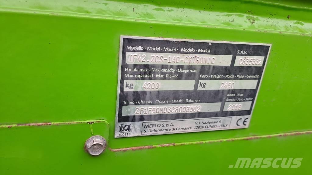 Merlo TF 42.7 CS-140 Încărcătoare pe roți telescopice