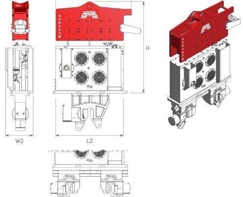  SVR 20VM Vibratoare forare piloni