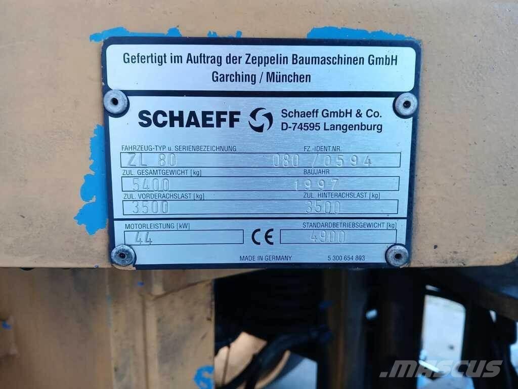Schaeff ZL 80 Incarcator pe pneuri