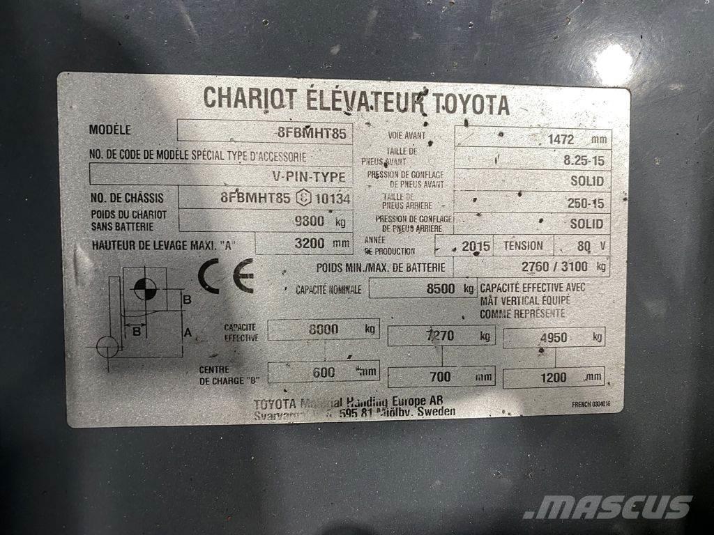 Toyota 8FBMHT85 Stivuitor electric