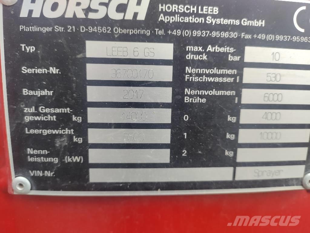 Horsch Leeb 6 GS Tractoare agricole sprayers