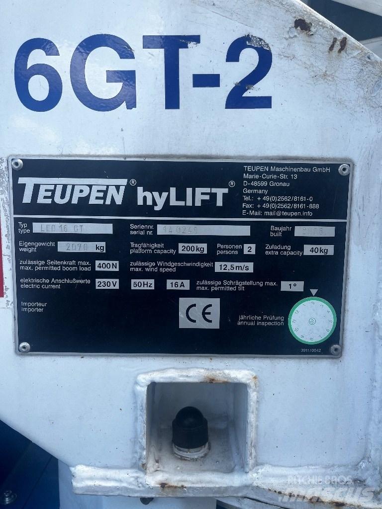 Teupen Leo 16GT Nacele cu brat articulat