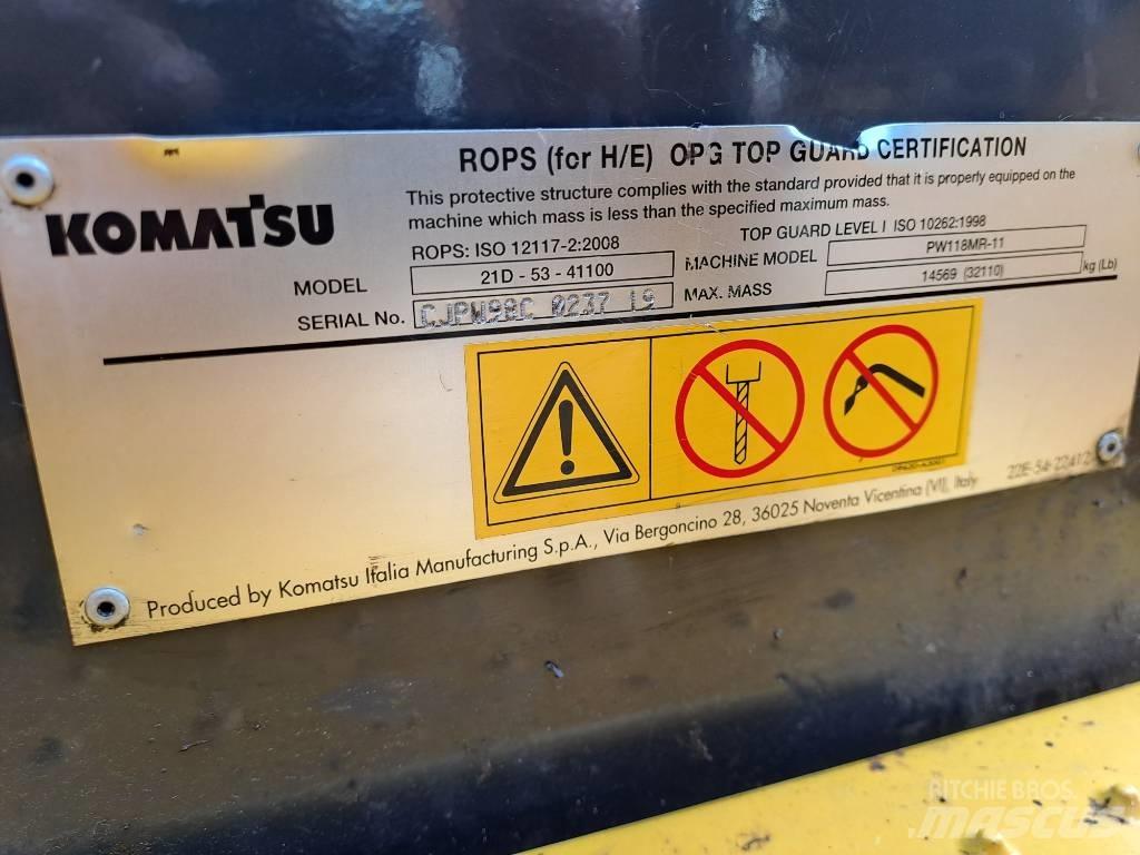 Komatsu PW118MR-11 Excavatoare cu roti