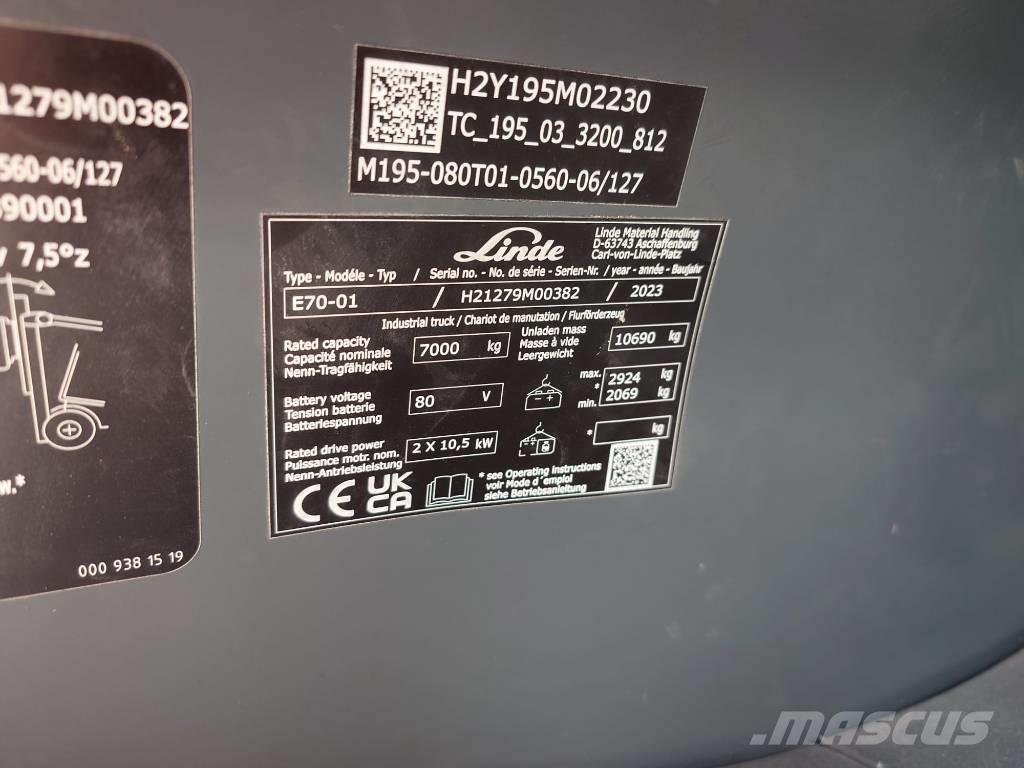 Linde E70/1279 Stivuitor electric