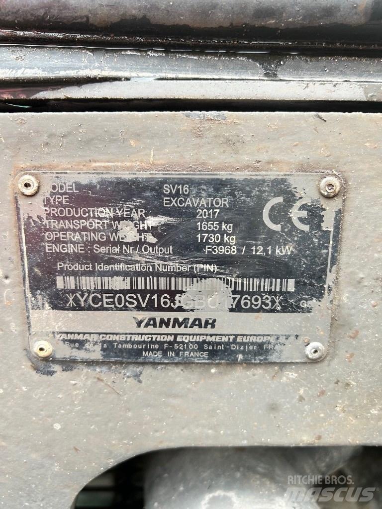Yanmar SV 16 Mini excavatoare < 7t