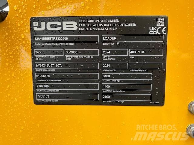 JCB 403 Plus Incarcator pe pneuri