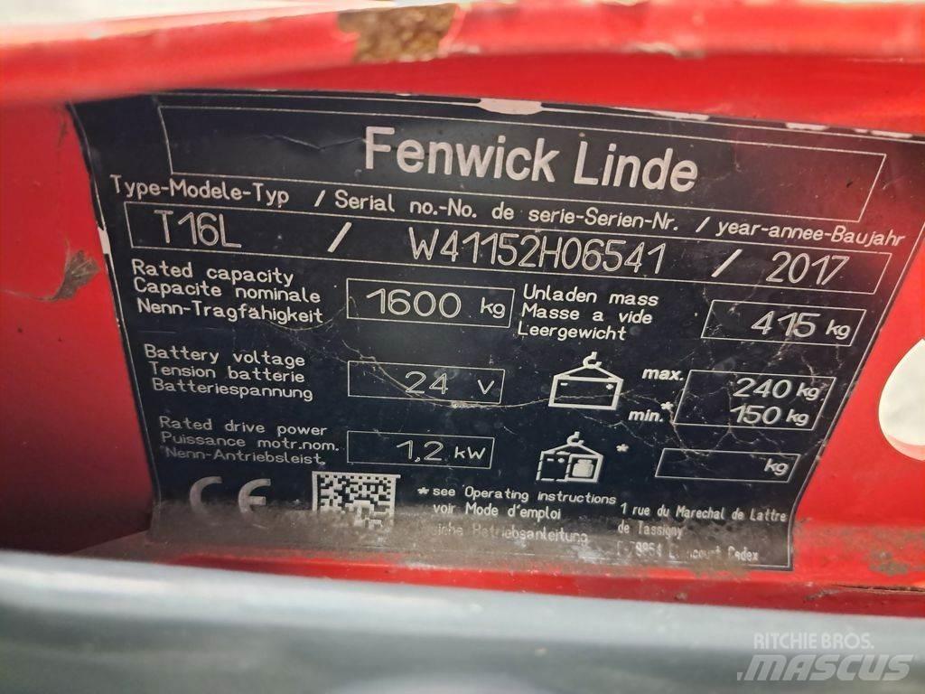 Linde T16L Transpaleta electica cu furca