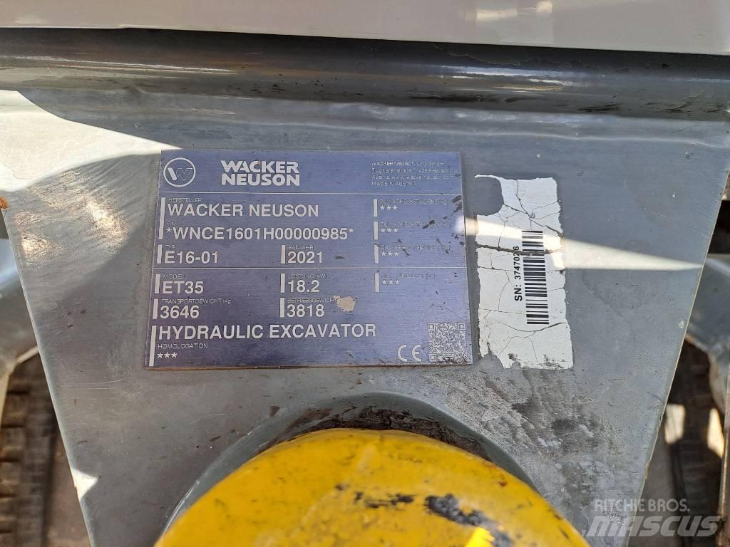 Wacker Neuson ET35 Excavatoare pe șenile
