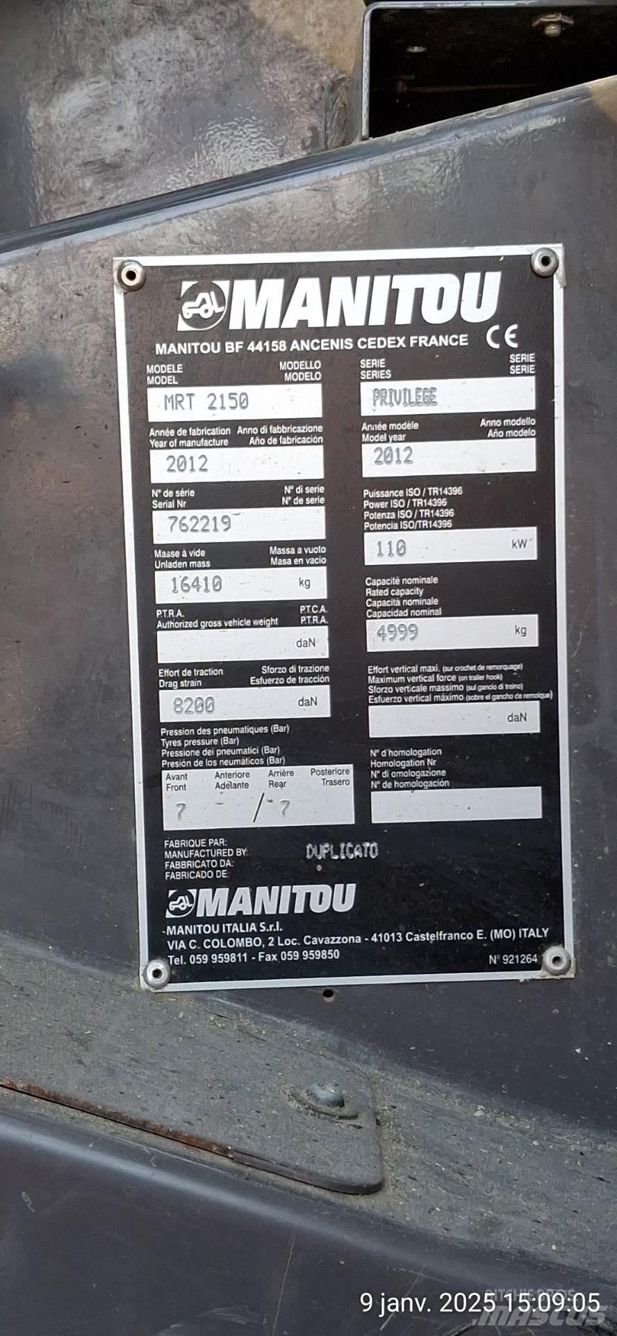 Manitou 2150MRT Stivuitoare telescopice
