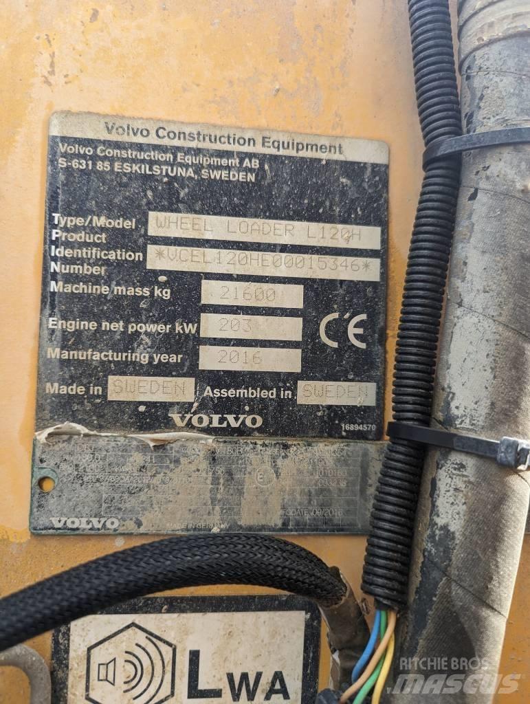 Volvo L 120 H Incarcator pe pneuri