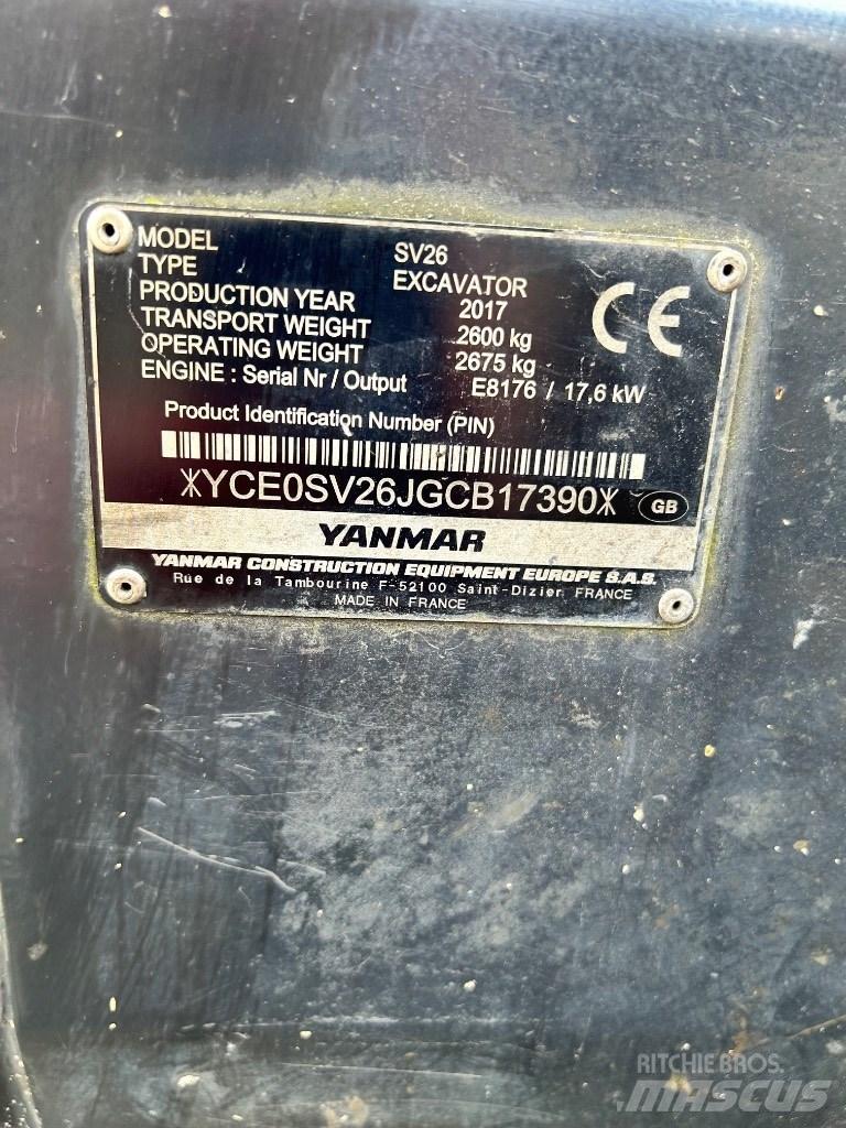 Yanmar SV 26 Mini excavatoare < 7t