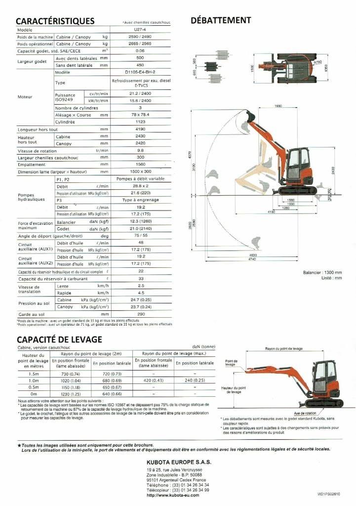 Kubota U 27-4 Mini excavatoare < 7t