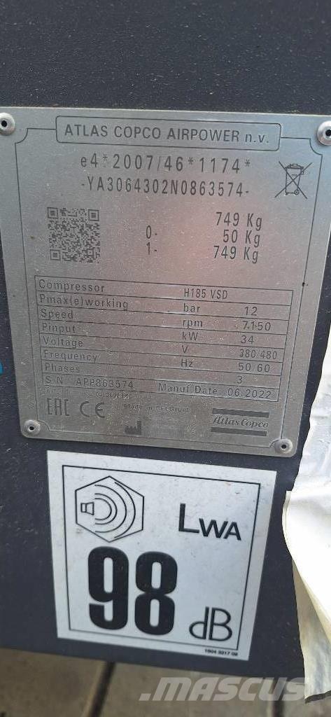 Atlas Copco H185 VSD Compresoare