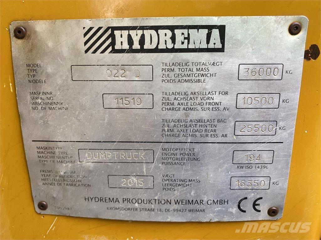 Hydrema 922D Minitractor de teren