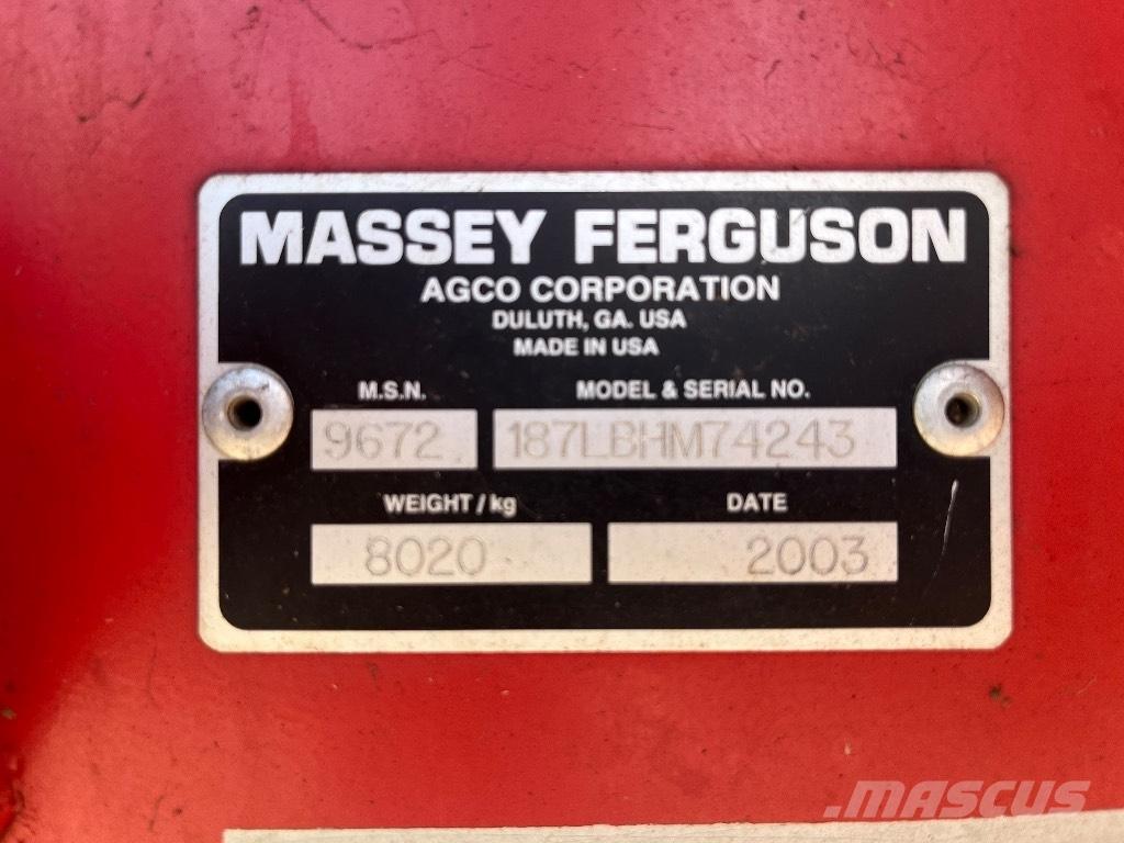 Massey Ferguson 187 Baler dreptunghiular