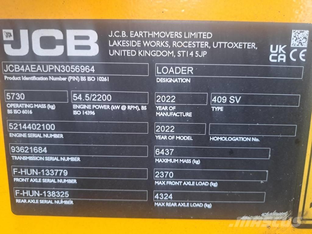 JCB 409 Incarcator pe pneuri