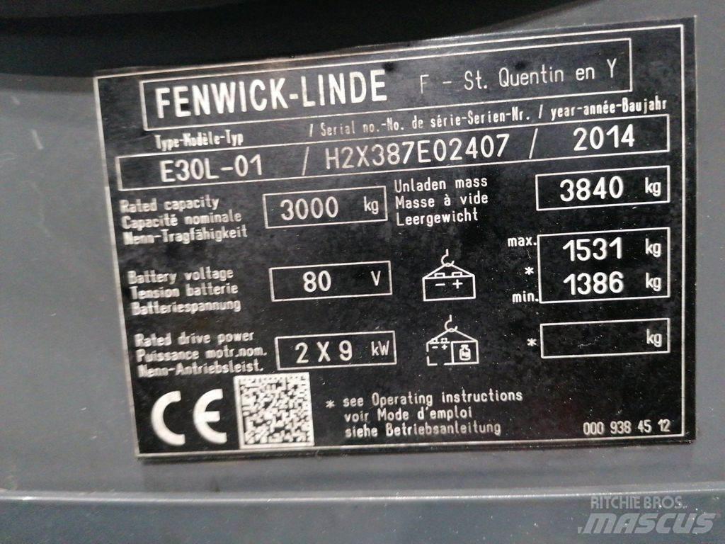 Linde E30L-01 Stivuitor electric