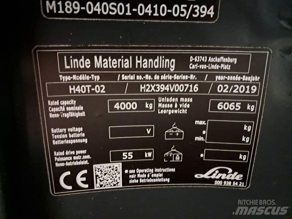 Linde H40T-02 Stivuitor GPL