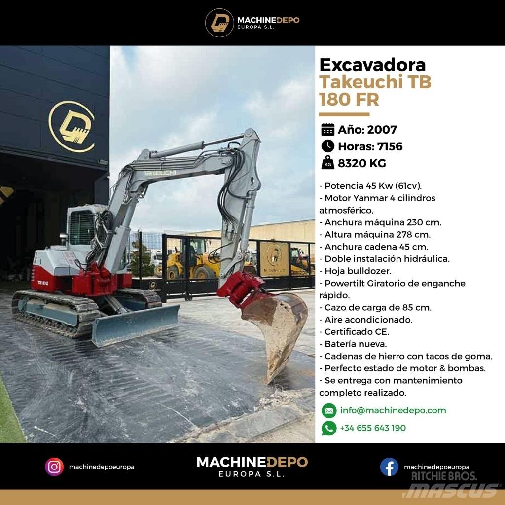 Takeuchi TB 180 FR Excavatoare 7t - 12t