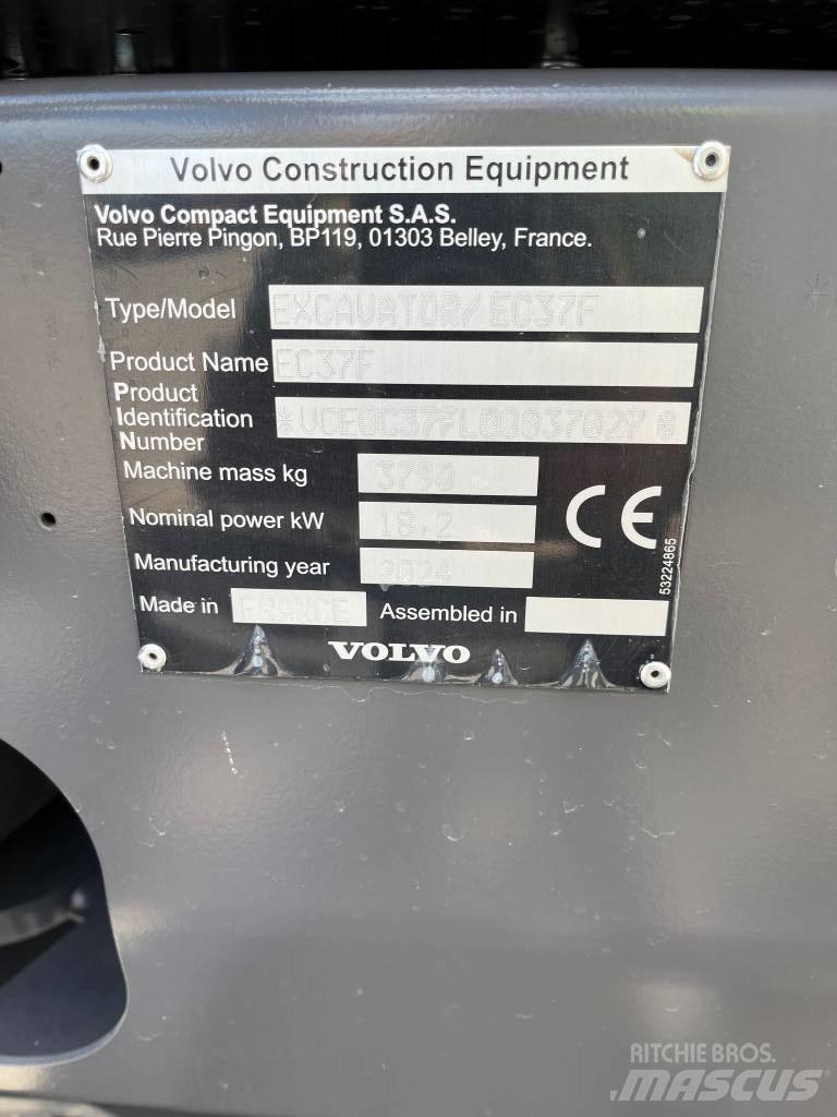 Volvo EC37F Mini excavatoare < 7t