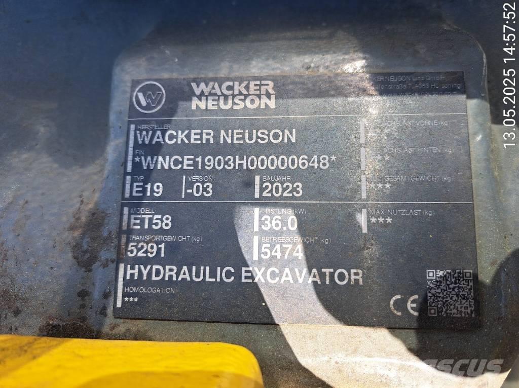 Wacker Neuson ET58 Excavatoare pe șenile
