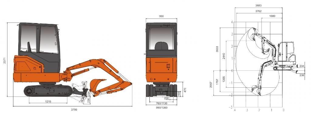 Lonking CDM6020 6020 Excavatoare pe șenile
