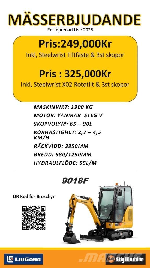 LiuGong 9018 F Mini excavatoare < 7t