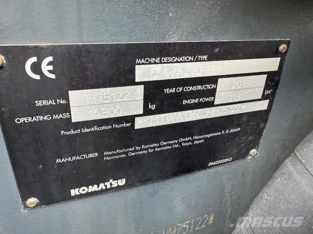 Komatsu WA 270-8 Incarcator pe pneuri