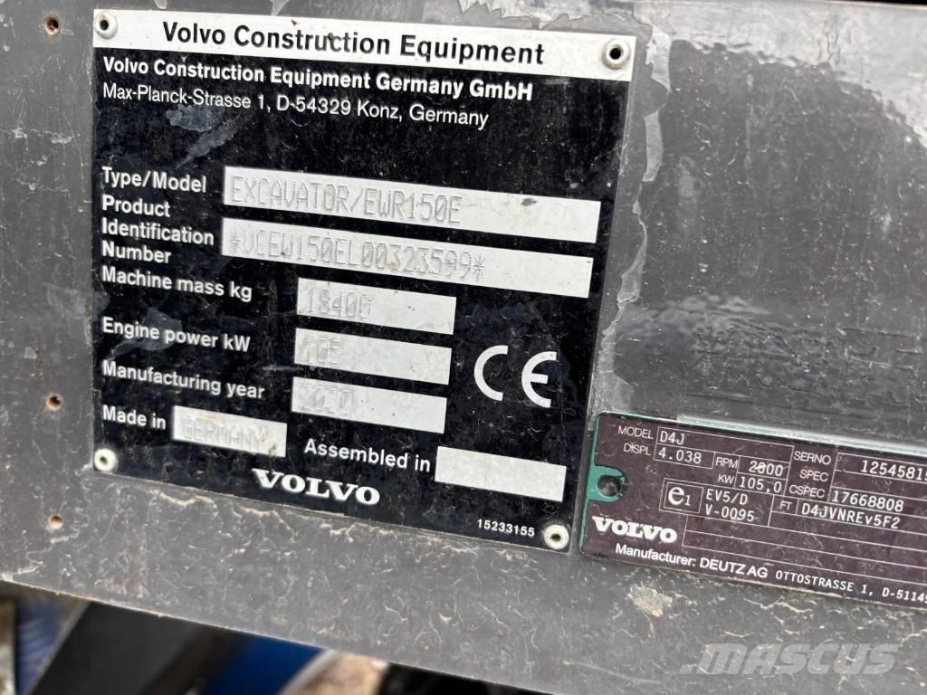 Volvo EWR 150 E Excavatoare cu roti