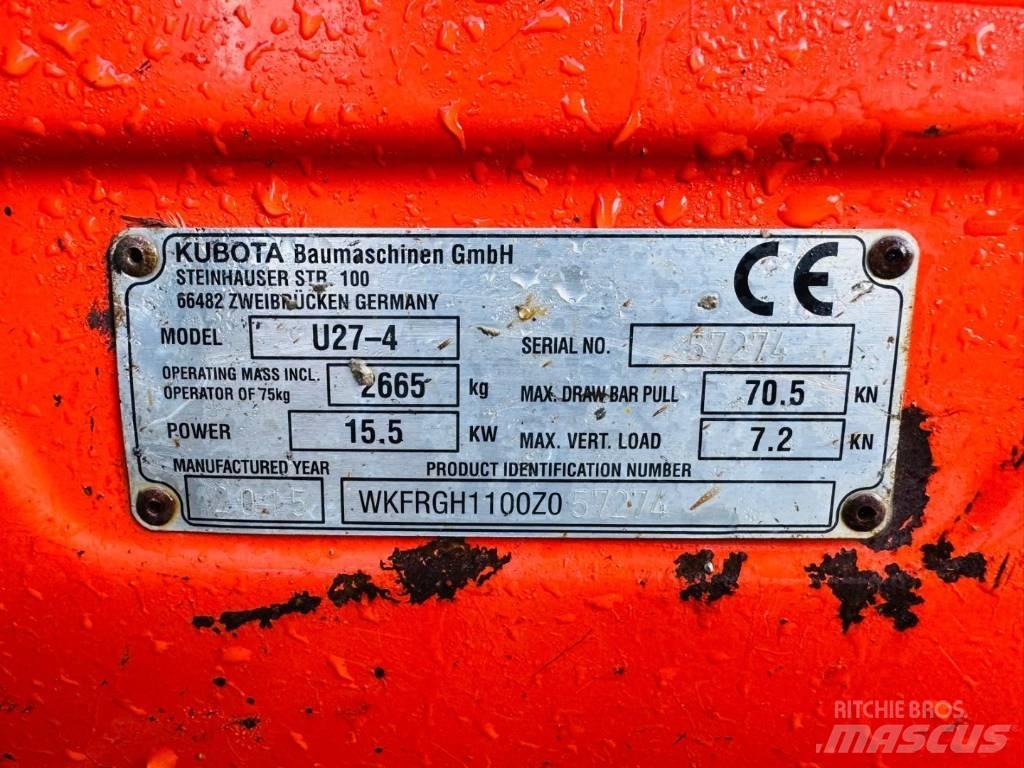 Kubota U 27-4 Mini excavatoare < 7t