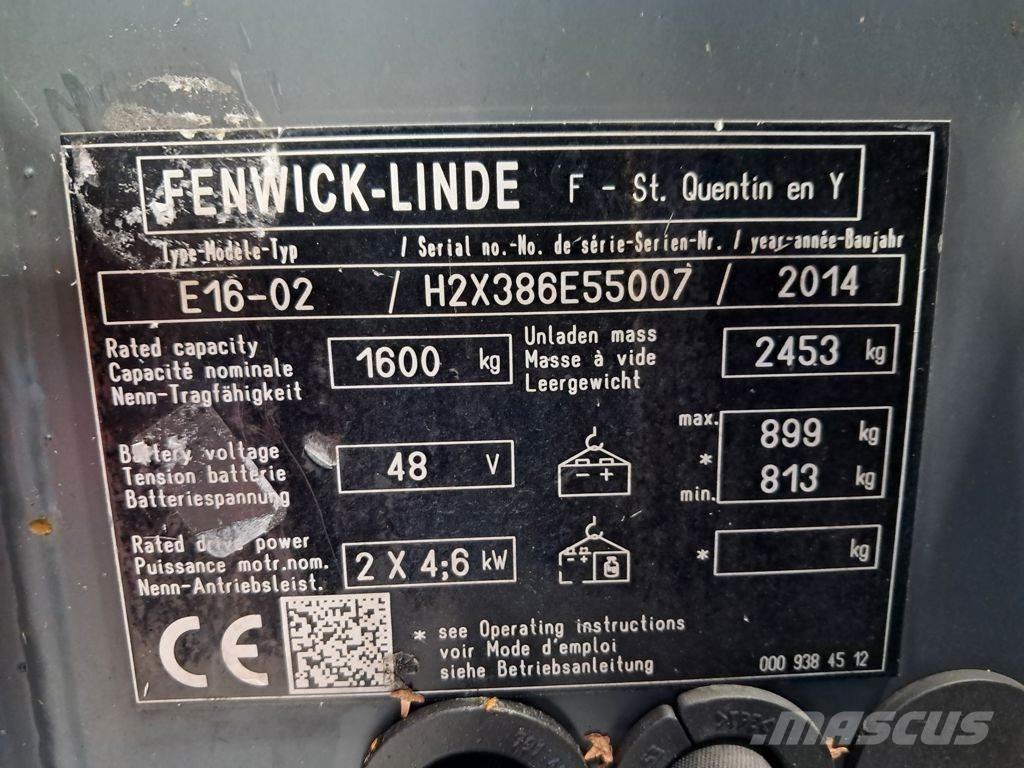 Linde E16-02 Stivuitor electric