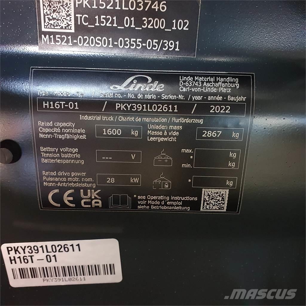 Linde H16T Stivuitor GPL