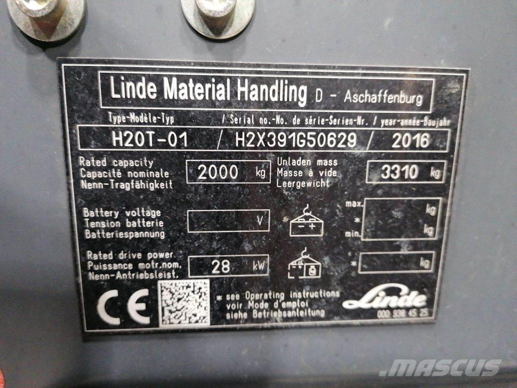 Linde H20T-01 Stivuitor GPL