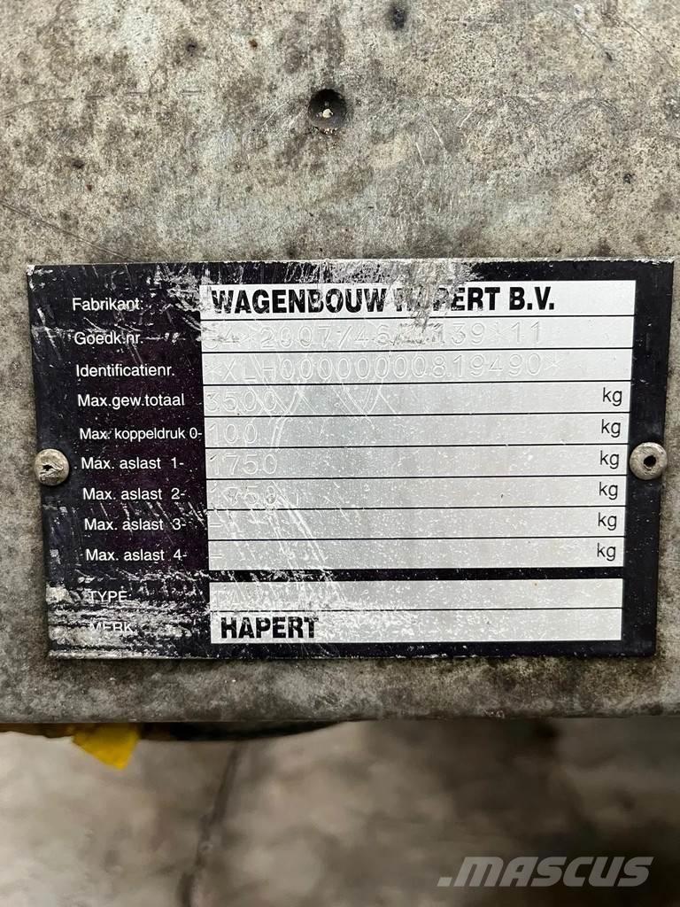 Hapert LF2 Remorci transport vehicule