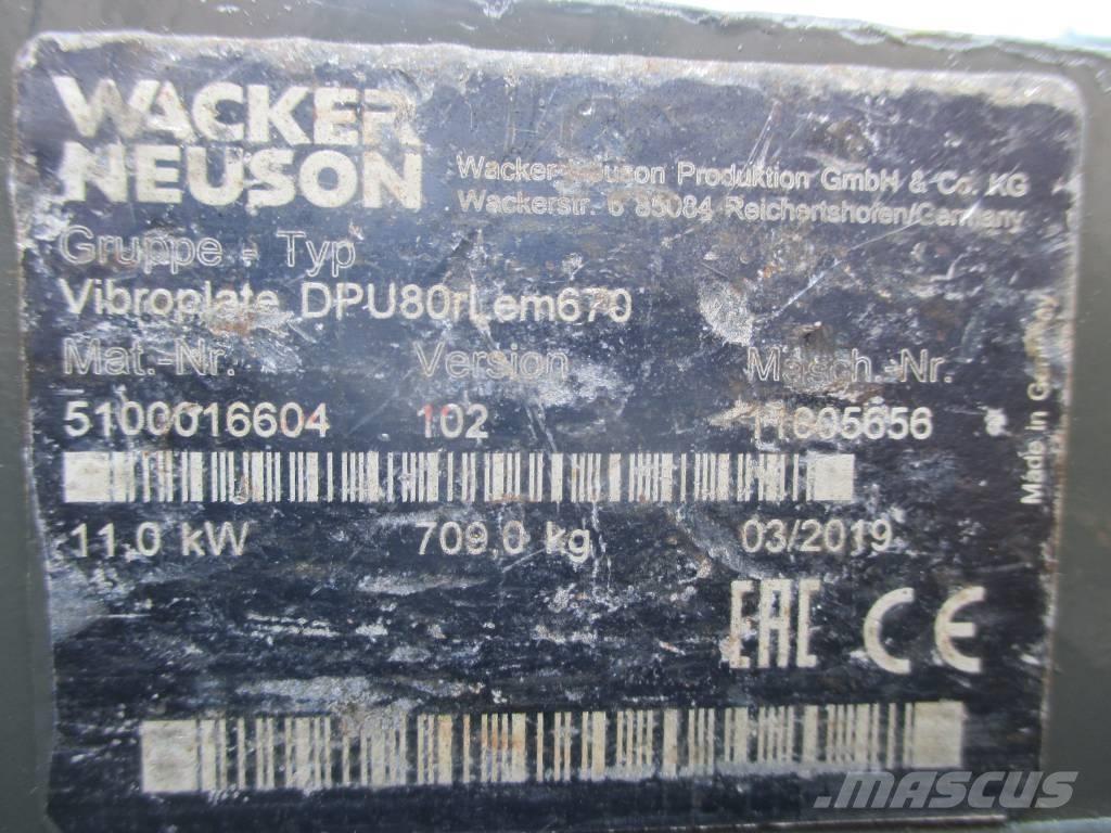 Wacker Neuson DPU 80 Vibratoare
