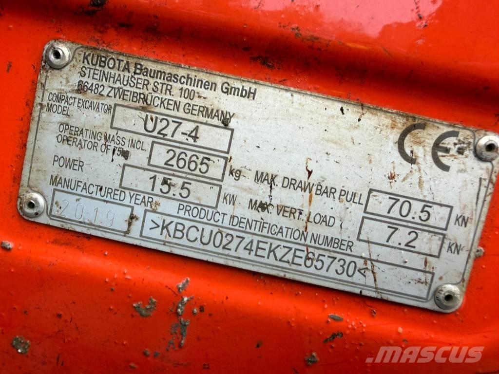 Kubota U 27-4 Mini excavatoare < 7t