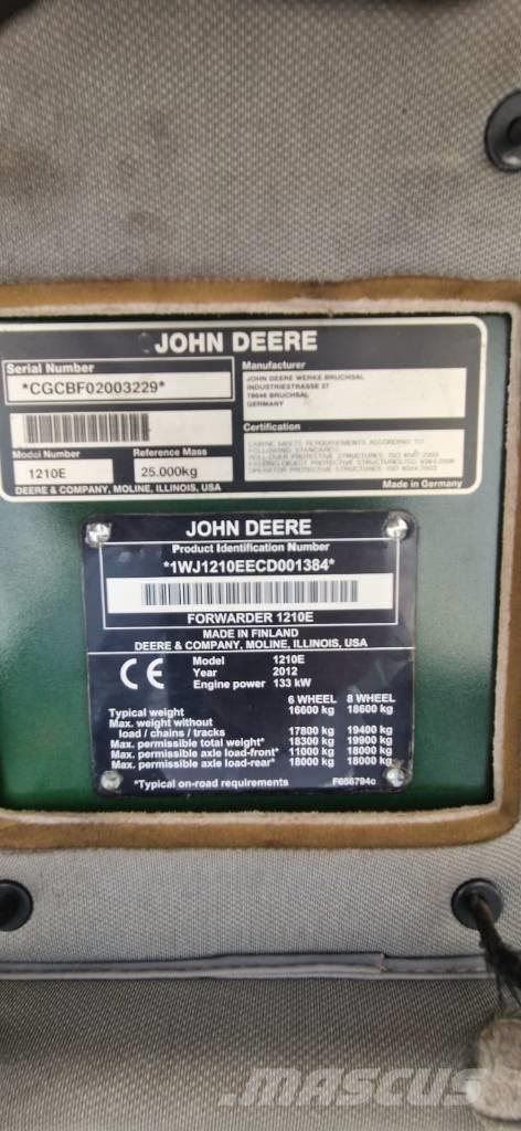 John Deere 1210 E Transportoare