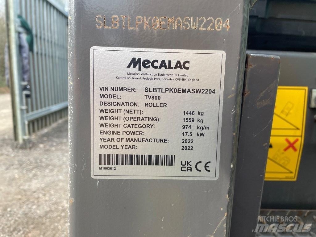 Mecalac TV 800 Cilindri compactori dubli