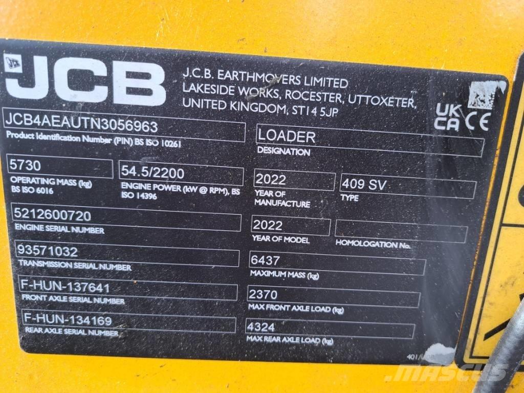 JCB 409 Incarcator pe pneuri