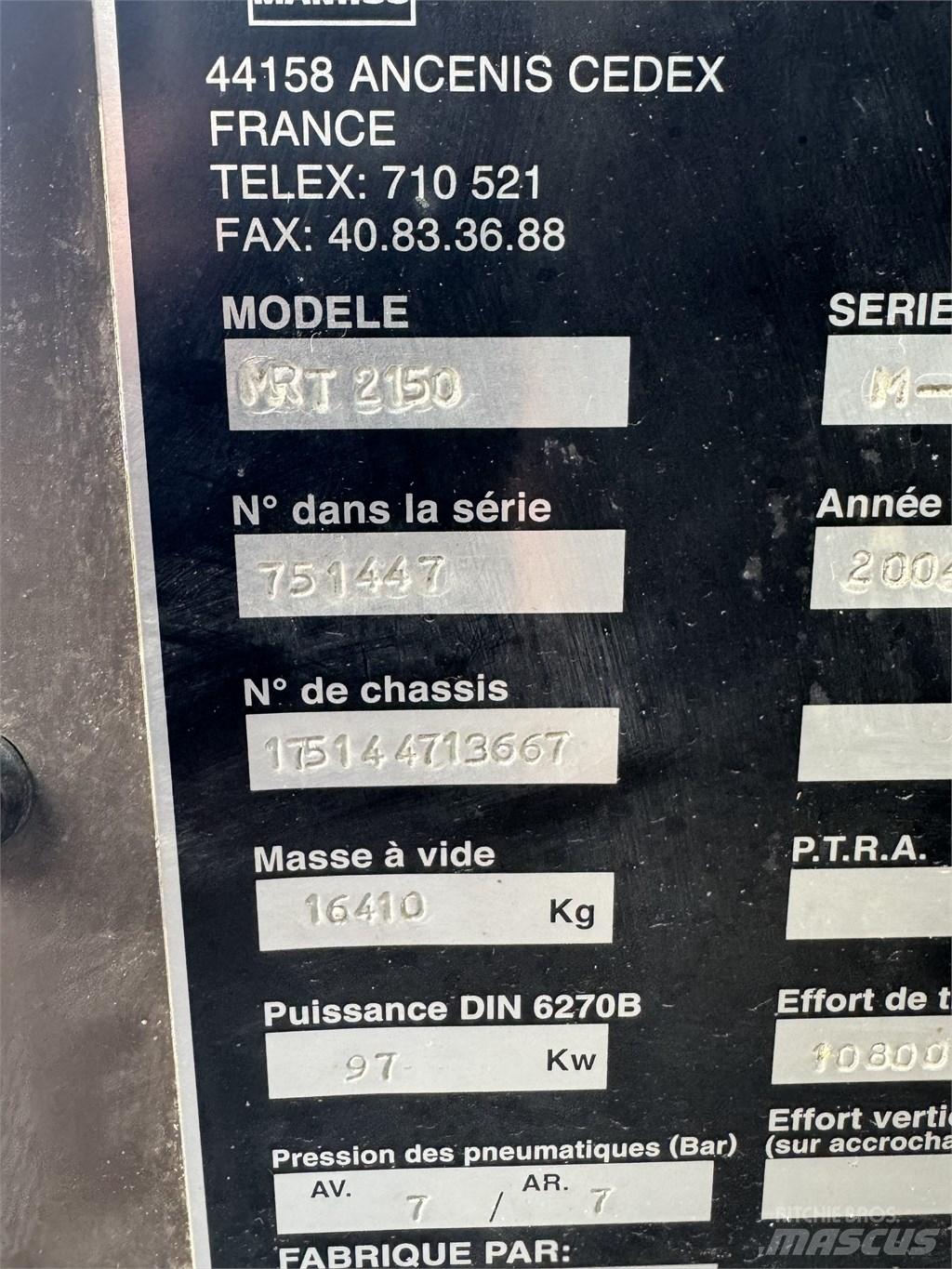 Manitou MRT 2150 Stivuitoare telescopice