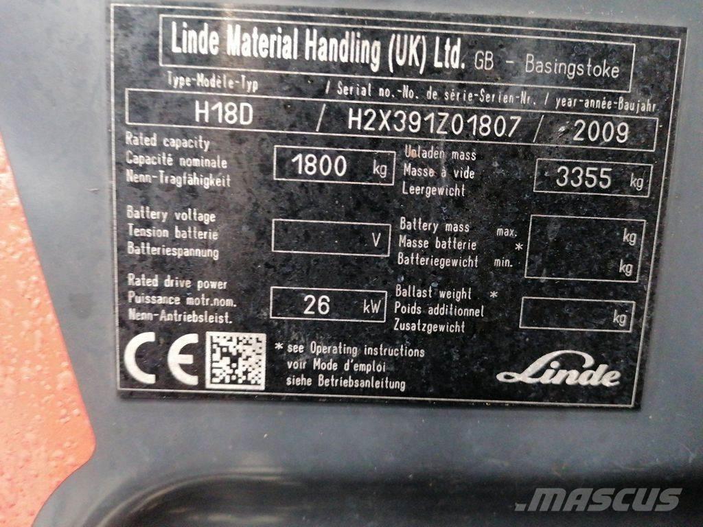 Linde H18D Stivuitor diesel