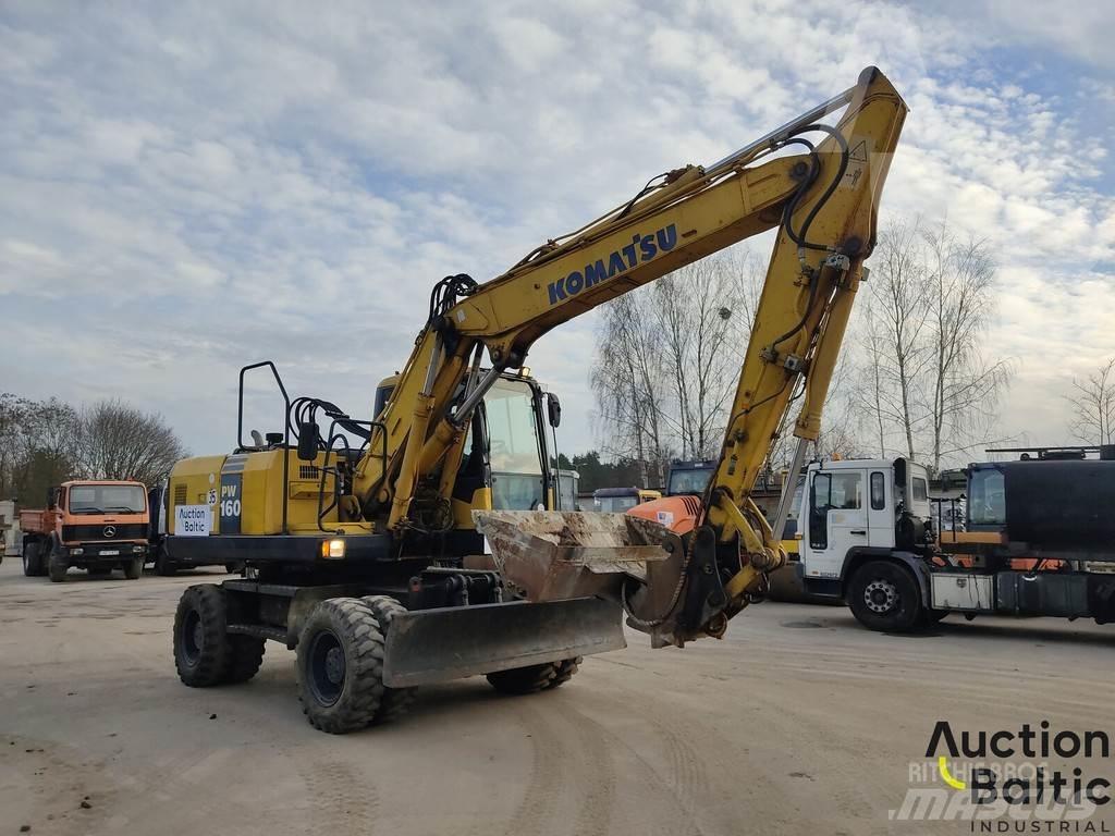 Komatsu PW160-7 Excavatoare cu roti
