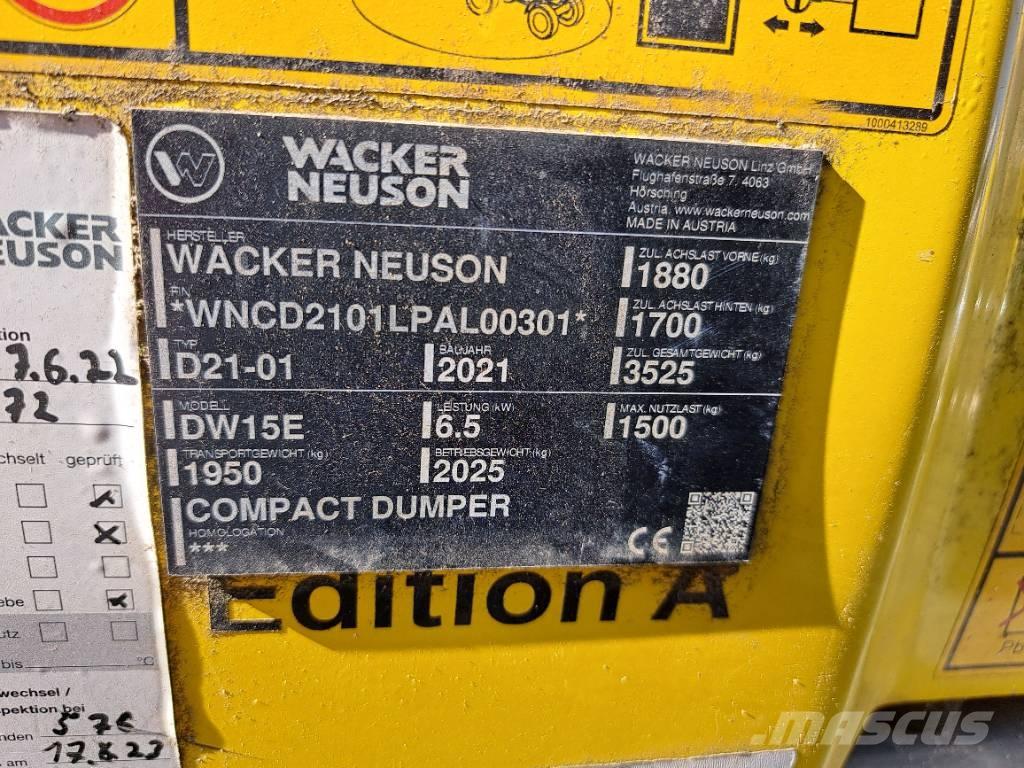 Wacker Neuson DW15e Minitractor de teren