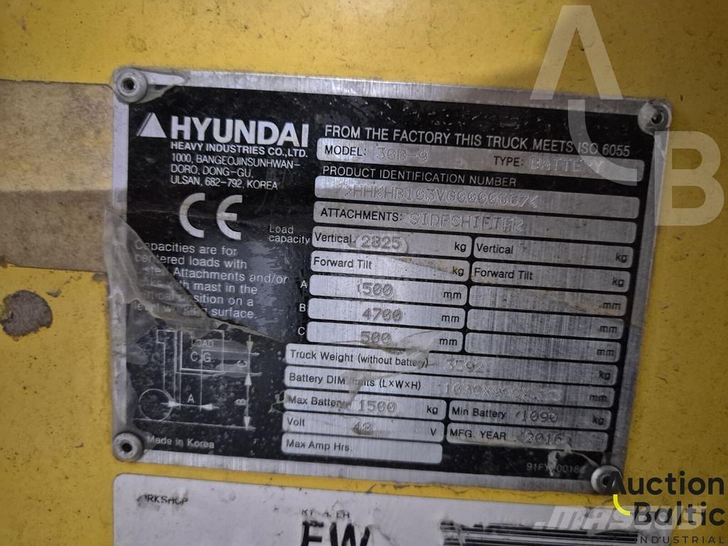 Hyundai 30B-9 Stivuitor electric