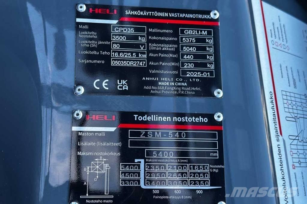 Heli CPD 35 Stivuitor electric