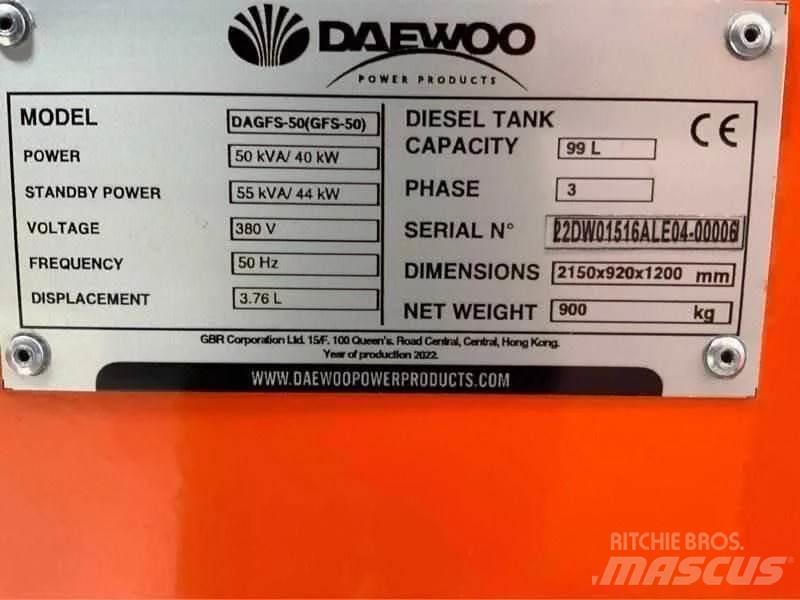 Daewoo DAGFS-50 Generatoare Diesel