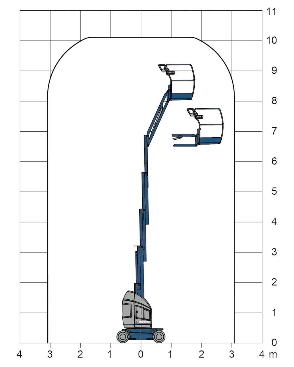 JLG Toucan 10E-L Nacele cu brat articulat