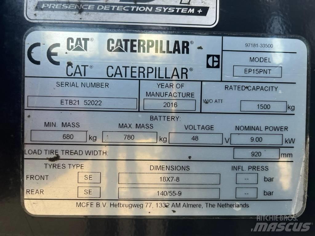 CAT EP15NT Stivuitor electric