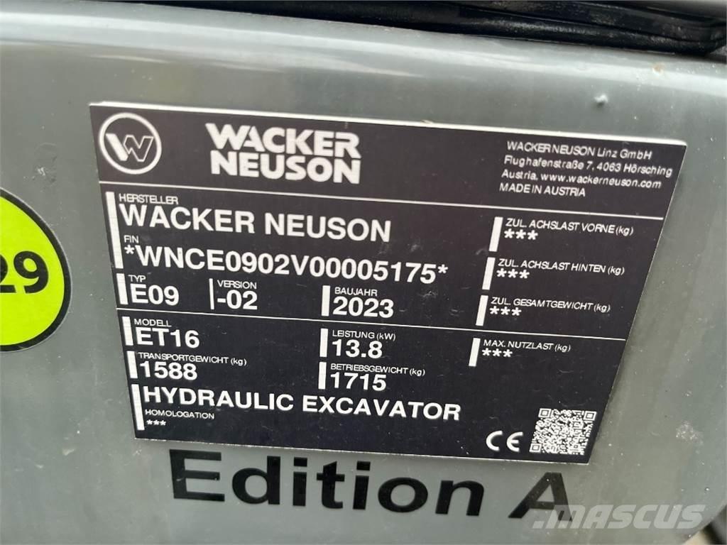 Wacker ET 16 Mini excavatoare < 7t