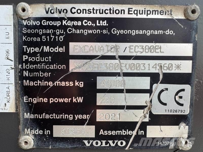 Volvo EC 380 EL Excavatoare pe șenile

